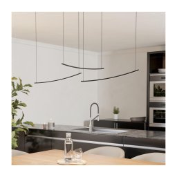 Eglo 902166 - Lustre LED dimerizável em cabo VILLEGGI LED/22W/230V 2700/4000/6500K preto