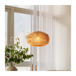 Eglo 44143 - Lustre suspenso por cabo SHELDON, 1xE27/40W/230V, castanho