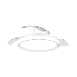 Philips - Luminária de teto LED dimerizável com ventilador BLISS LED/35W/230V branca + controlo remoto