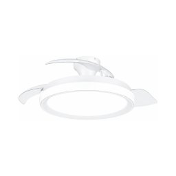 Philips - Candeeiro de teto LED dimerizável com ventilador BLISS LED/35W/230V branco + comando à distância