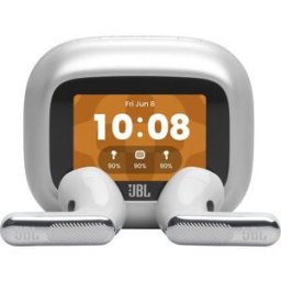 Auriculares True Wireless Noise Cancelling Bluetooth JBL Live Flex 4 - Prateado