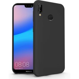 Capa de Silicone Preta Huawei P20 Lite