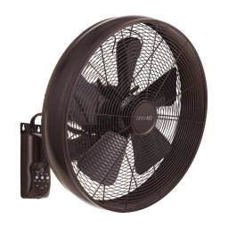 Lucci air 213125 - Ventoinha de parede BREEZE 55W/230V preto/castanho + CR