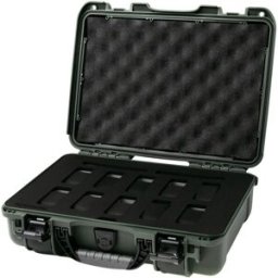 Nanuk 910 mala com espuma para 10 relógios, verde-oliva