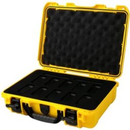 Nanuk 910 mala com espuma para 10 relógios, amarelo