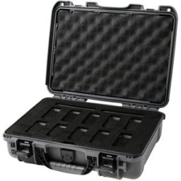 Nanuk 910 mala com espuma para 10 relógios, grafite