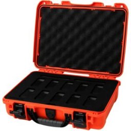 Nanuk 910 mala com espuma para 10 relógios, laranja