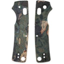 Vosteed Porcupine ModSwap W0304 Canvas Rag Burl Green Current Micarta, capas de cabo