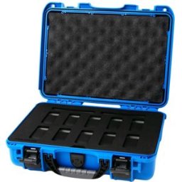 Nanuk 910 mala com espuma para 10 relógios, azul