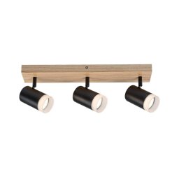 Rabalux 73123 - Plafon TORAS 3xGU10/5W/230V carvalho