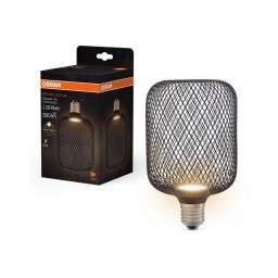 Lâmpada LED DECOR FLAT E27/3,5W/230V 2700K preto - Osram