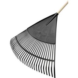 FLORA Ancinho de jardinagem , em plástico, embalagem de 5 unid., com cabo, Ancinho de jardinagem, em plástico, embalagem de 5 unid., com cabo. Com qualidade profissional. Forma curva para trabalho racional. Made in Germany. Ancinho de folhas particularmen