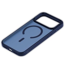 Capa Azul Transparente com MagSafe iPhone 17 Pro Max 18 Pro Max