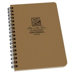 Rite in the Rain Side Spiral Notebook Tan