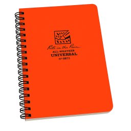 Rite in the Rain Side Spiral Notebook Orange