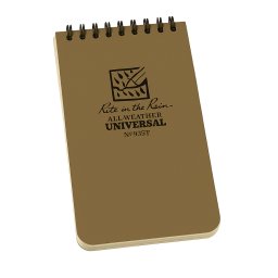 Rite in the Rain 3 x 5 Top Spiral Notebook Tan