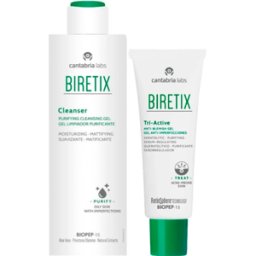 Biretix Pack Rotina Anti-Imperfeições Cleanser e Tri-Active