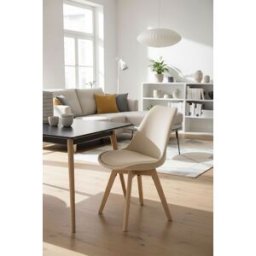 Presentes Miguel Cadeira Synk Veludo - Beige