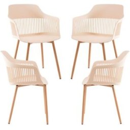 Presentes Miguel Pack 4 Cadeiras Lisy - Beige