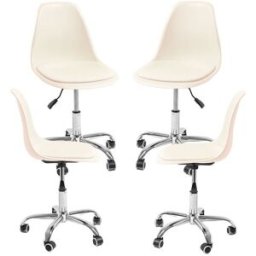 Presentes Miguel Pack 4 Cadeiras Dami Office - Beige