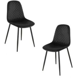Presentes Miguel Pack 2 Cadeiras Boide - Preto