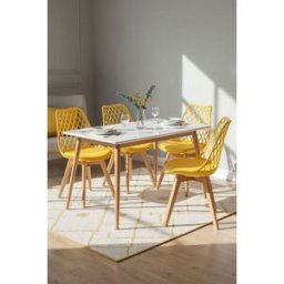 Presentes Miguel Pack 4 Cadeiras Mima - Amarelo