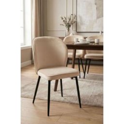 Presentes Miguel Cadeira Elite Veludo - Beige