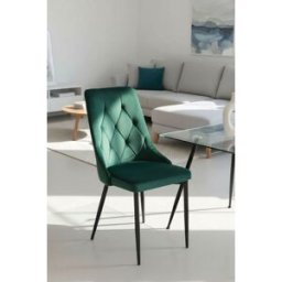 Presentes Miguel Cadeira Dolphin Black Veludo - Verde