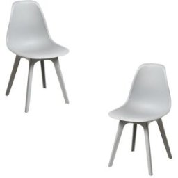 Presentes Miguel Pack 2 Cadeiras Kelen Suprym - Cinza claro