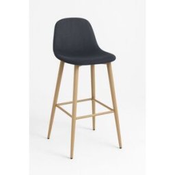 Presentes Miguel Pack 6 Bancos Teok Veludo - Preto