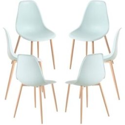 Presentes Miguel Pack 6 Cadeiras Mykle - Celadon