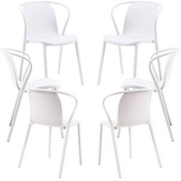Presentes Miguel Pack 6 Cadeiras Zotli - Branco