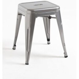 Presentes Miguel Pack 6 Bancos Torix Pequenos 45 cm - Cinza metalizado