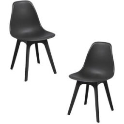 Presentes Miguel Pack 2 Cadeiras Kelen Suprym - Preto