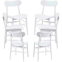 Presentes Miguel Pack 6 Cadeiras Teis - Branco