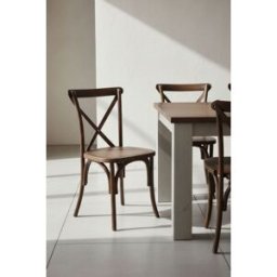 Presentes Miguel Pack de 4 Cadeiras Altea Em Polipropileno Com Efeito Madeira - Roble Claro