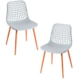 Presentes Miguel Pack 2 Cadeiras Riva - Cinza
