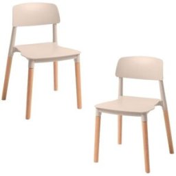 Presentes Miguel Pack 2 Cadeiras Estin - Beige