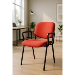 Presentes Miguel Pack 4 Cadeiras Ofis com Braços - Vermelho