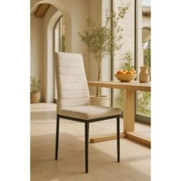 Presentes Miguel Pack 4 Cadeiras Lauter Veludo - Beige