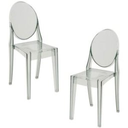 Presentes Miguel Pack 2 Cadeiras Diam - Transparente