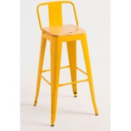 Presentes Miguel Pack 2 Bancos Torix Encosto Madeira Natural 95 cm - Amarelo