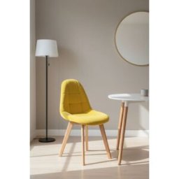 Presentes Miguel Cadeira Kelen Veludo - Amarelo