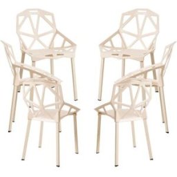 Presentes Miguel Pack 6 Cadeiras Omega - Beige