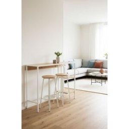 Presentes Miguel Set Bar de mesa alta + 2 bancos Loku - Branco