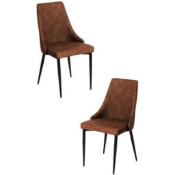 Presentes Miguel Pack 2 Cadeiras Stoik Vintage - Marrom