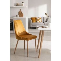 Presentes Miguel Cadeira Stoik Wood - Mostarda