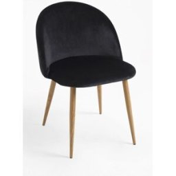 Presentes Miguel Pack 2 Cadeiras Vint Veludo - Preto