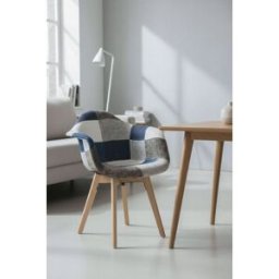 Presentes Miguel Cadeira Belu Patchwork - Azul