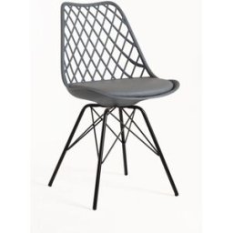Presentes Miguel Pack 6 Cadeiras Iron Mima - Cinza escuro